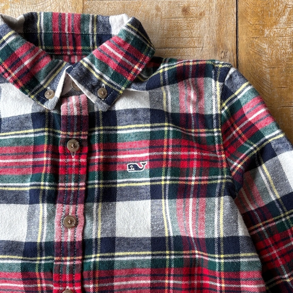 Vineyard Vines Boys Flannel Shirt size 6